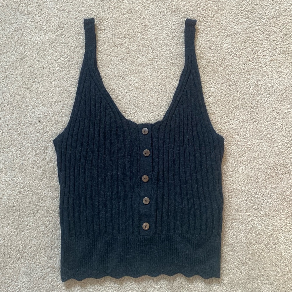 Abercrombie & Fitch Black Sweater Tank